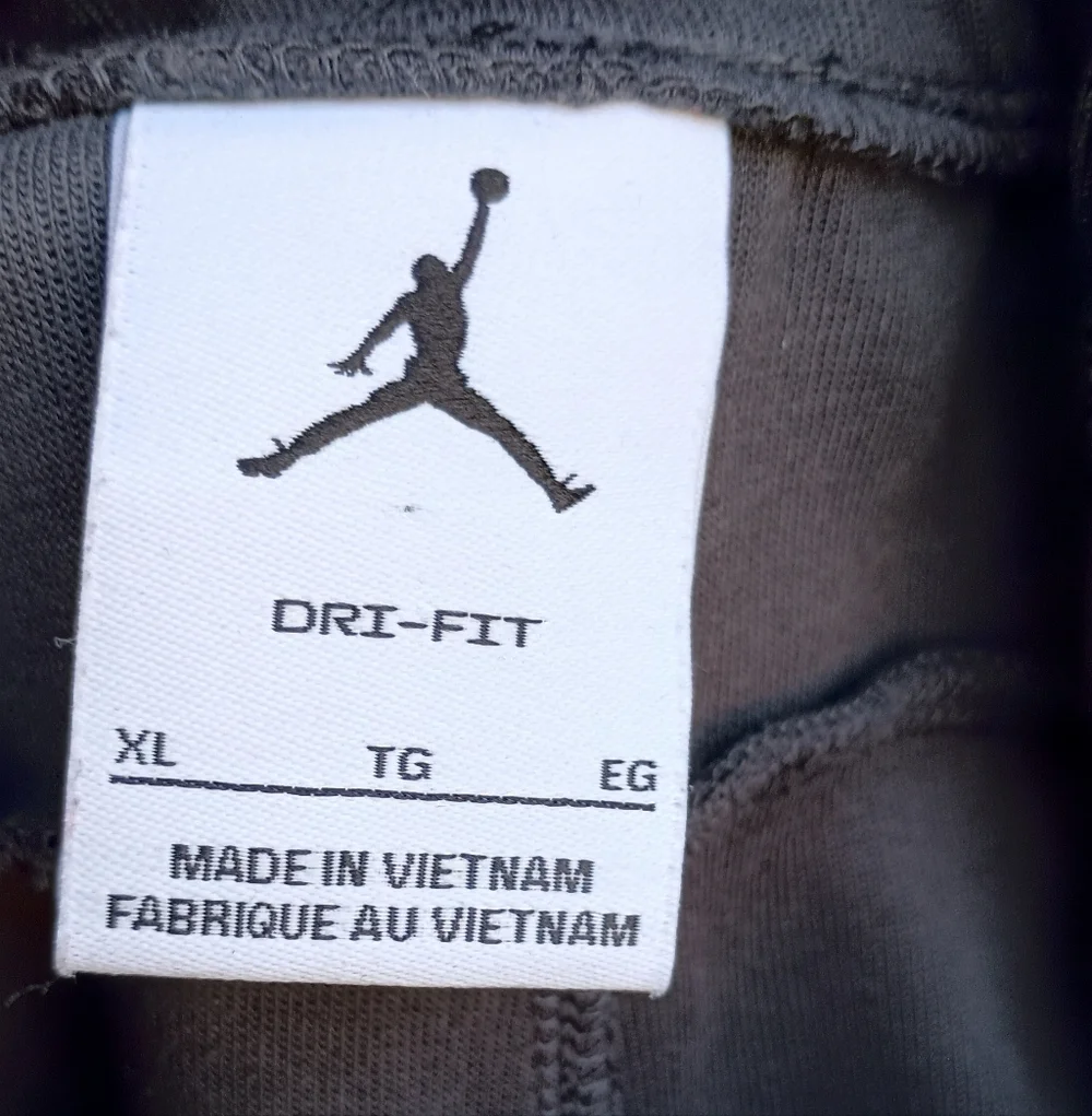 Jordan Sports Men's Black Patterned Dri Fit Pants_XL